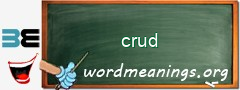 WordMeaning blackboard for crud